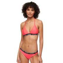 SUPERDRY TRIANGLE ELASTIC BIKINI TOP ΜΑΓΙΟ ΓΥΝΑΙΚΕΙΟ PINK