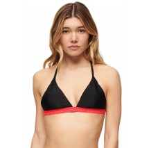 SUPERDRY TRIANGLE ELASTIC BIKINI TOP ΜΑΓΙΟ ΓΥΝΑΙΚΕΙΟ BLACK