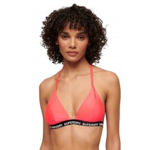 SUPERDRY TRIANGLE ELASTIC BIKINI TOP ΜΑΓΙΟ ΓΥΝΑΙΚΕΙΟ PINK