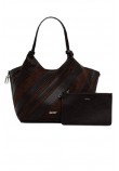 DKNY PAULA TOTE HANDBAG ΤΣΑΝΤΑ ΓΥΝΑΙΚΕΙΑ DARK BROWN