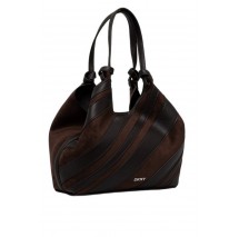 DKNY PAULA TOTE HANDBAG ΤΣΑΝΤΑ ΓΥΝΑΙΚΕΙΑ DARK BROWN