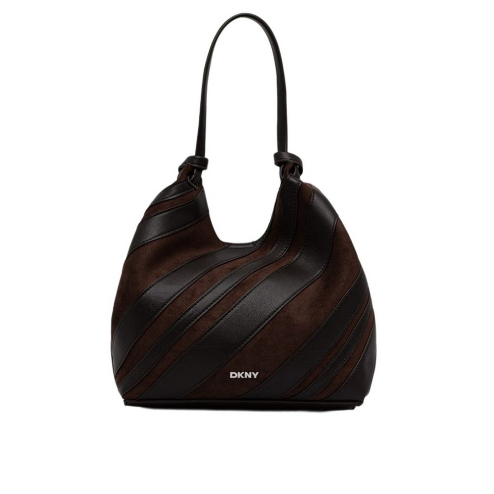 DKNY PAULA TOTE HANDBAG ΤΣΑΝΤΑ ΓΥΝΑΙΚΕΙΑ DARK BROWN