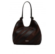 DKNY PAULA TOTE HANDBAG ΤΣΑΝΤΑ ΓΥΝΑΙΚΕΙΑ DARK BROWN