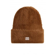 TOMMY JEANS HERITAGE FLUFFY BEANIE ΣΚΟΥΦΟΣ ΓΥΝΑΙΚΕΙΟΣ BROWN