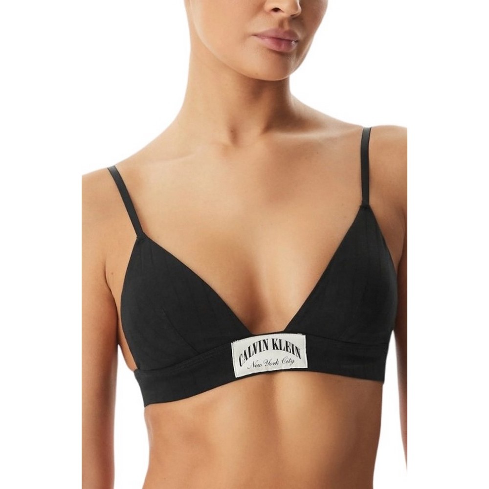 CALVIN KLEIN LIGHTLY LINED TRIANGLE ΕΣΩΡΟΥΧΟ ΓΥΝΑΙΚΕΙΟ BLACK