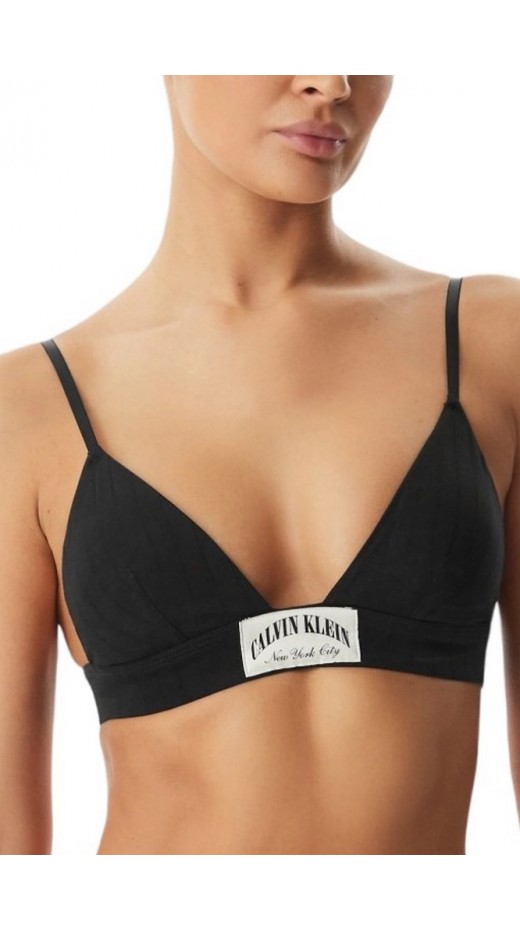 CALVIN KLEIN LIGHTLY LINED TRIANGLE ΕΣΩΡΟΥΧΟ ΓΥΝΑΙΚΕΙΟ BLACK