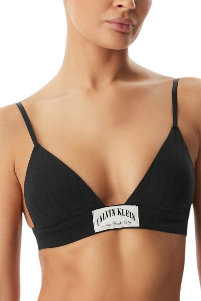 CALVIN KLEIN LIGHTLY LINED TRIANGLE ΕΣΩΡΟΥΧΟ ΓΥΝΑΙΚΕΙΟ BLACK