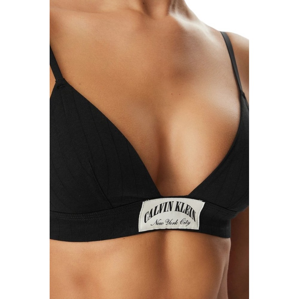CALVIN KLEIN LIGHTLY LINED TRIANGLE ΕΣΩΡΟΥΧΟ ΓΥΝΑΙΚΕΙΟ BLACK
