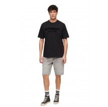 SUPERDRY LUXURY SPORT LOOSE T-SHIRT ΜΠΛΟΥΖΑ ΑΝΔΡΙΚΗ BLACK