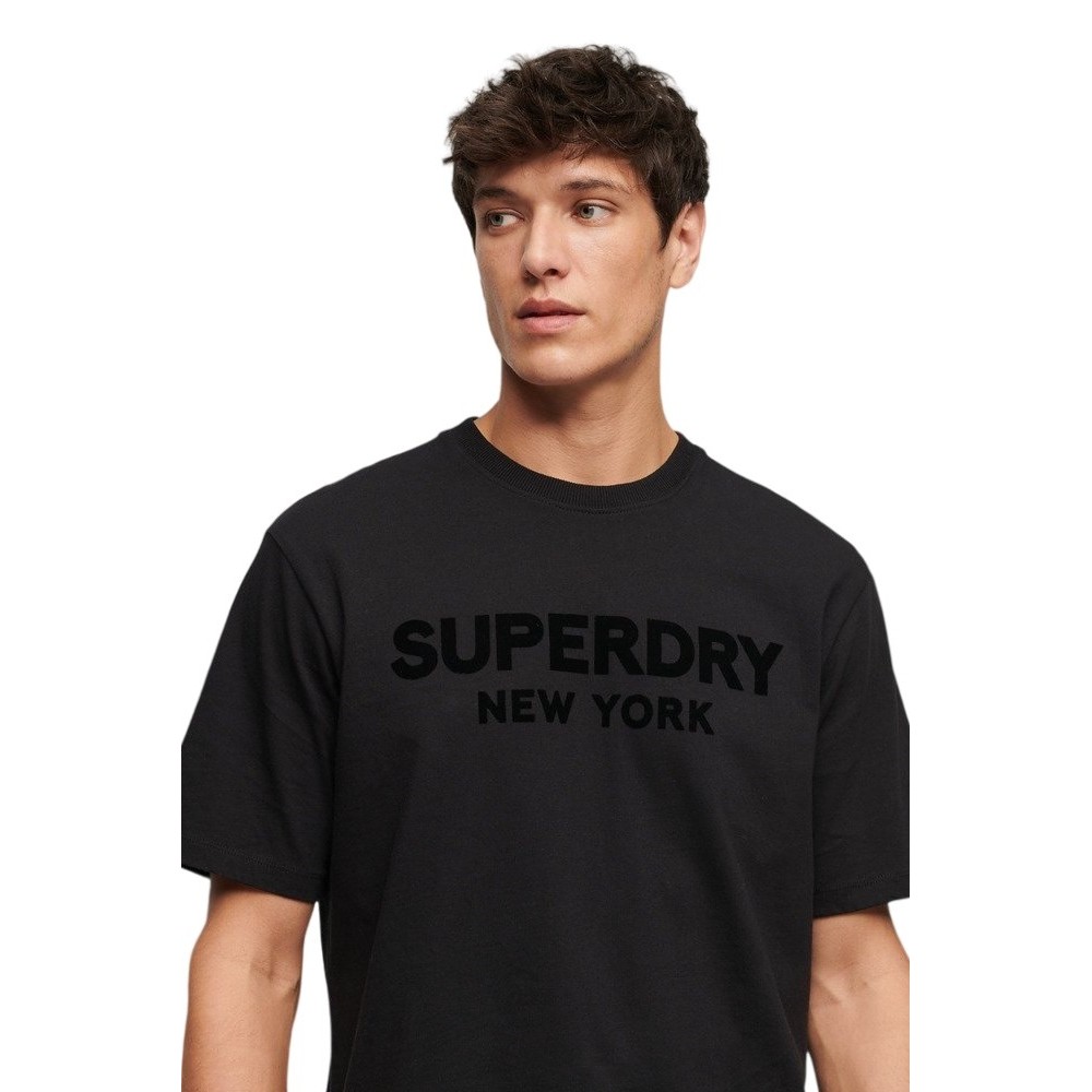 SUPERDRY LUXURY SPORT LOOSE T-SHIRT ΜΠΛΟΥΖΑ ΑΝΔΡΙΚΗ BLACK