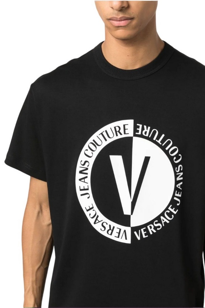 VERSACE JEANS COUTURE R NEW V-EMBLEM BIG T-SHIRT ΑΝΔΡΙΚΟ BLACK