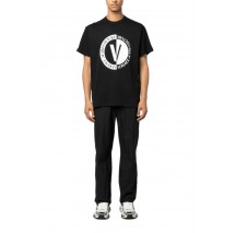VERSACE JEANS COUTURE V-EMBLEM BIG T-SHIRT ΜΠΛΟΥΖΑ ΑΝΔΡΙΚΗ BLACK