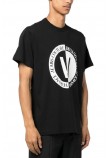 VERSACE JEANS COUTURE V-EMBLEM BIG T-SHIRT ΜΠΛΟΥΖΑ ΑΝΔΡΙΚΗ BLACK