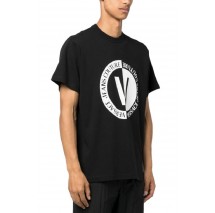 VERSACE JEANS COUTURE V-EMBLEM BIG T-SHIRT ΜΠΛΟΥΖΑ ΑΝΔΡΙΚΗ BLACK