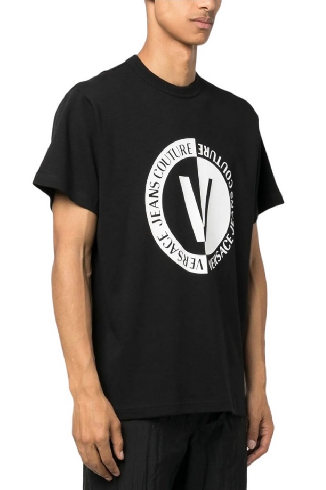 VERSACE JEANS COUTURE R NEW V-EMBLEM BIG T-SHIRT ΑΝΔΡΙΚΟ BLACK
