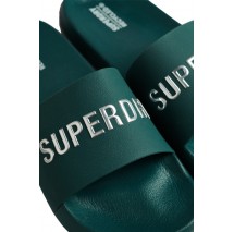 SUPERDRY D2 SDCD CODE LOGO POOL SLIDE ΠΑΝΤΟΦΛΑ ΑΝΔΡΙΚΟ GREEN