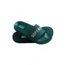 SUPERDRY D2 SDCD CODE LOGO POOL SLIDE ΠΑΝΤΟΦΛΑ ΑΝΔΡΙΚΟ GREEN