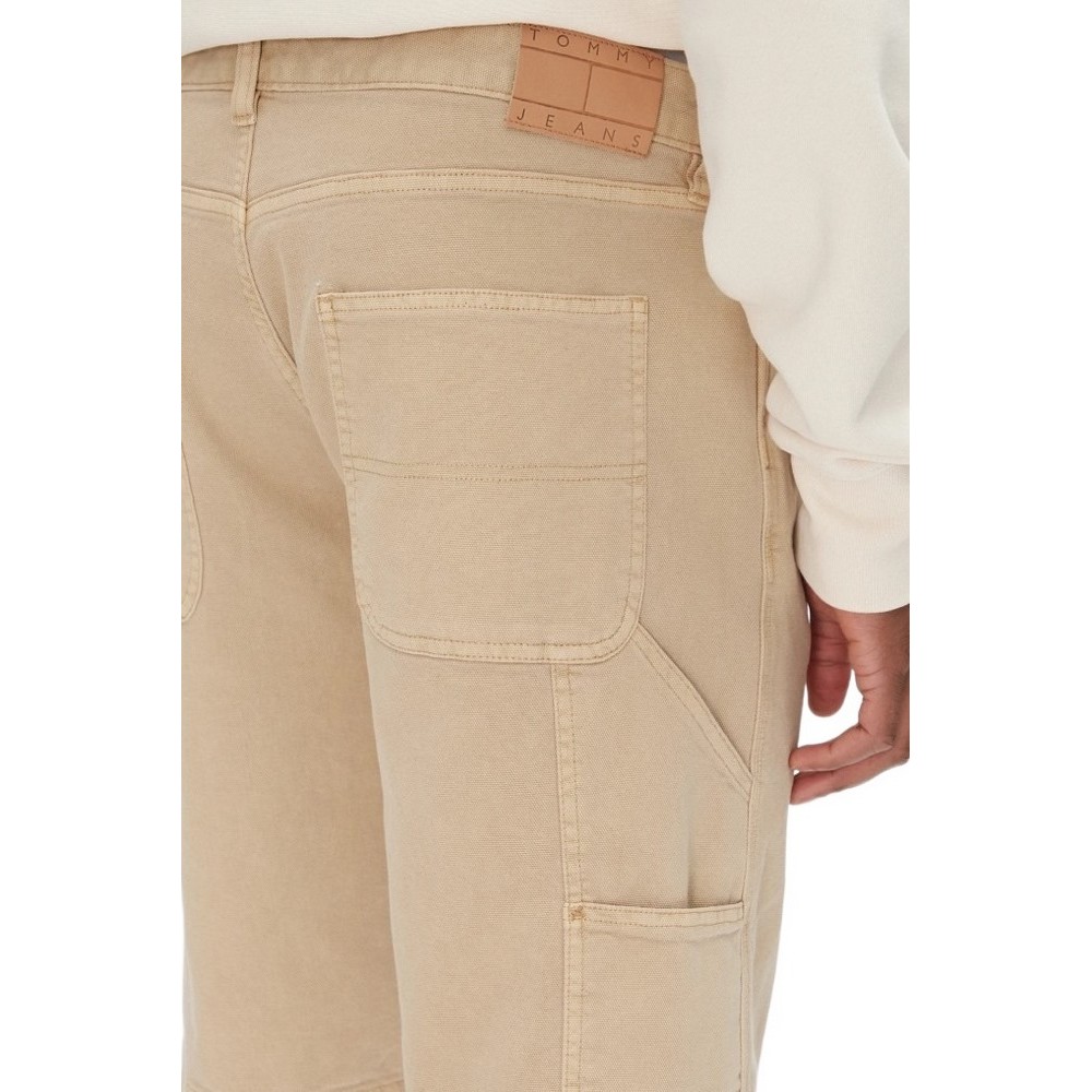 TOMMY JEANS  JAIMIE CANVS CARPENTER SHORT ΒΕΡΜΟΥΔΑ ΑΝΔΡΙΚΗ BEIGE
