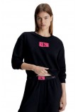 CALVIN KLEIN JEANS L/S SWEATSHIRT ΜΠΛΟΥΖΑ ΓΥΝΑΙΚΕΙΑ BLACK