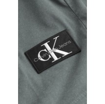 CALVIN KLEIN JEANS WASHED MONOLOGO BADGE T-SHIRT ΜΠΛΟΥΖΑ ΑΝΔΡΙΚΗ ENDLESS GREY