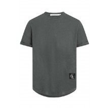 CALVIN KLEIN JEANS WASHED MONOLOGO BADGE T-SHIRT ΜΠΛΟΥΖΑ ΑΝΔΡΙΚΗ ENDLESS GREY