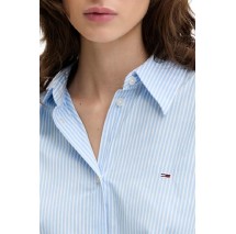 TOMMY JEANS POPLIN FRONT KNOT SHIRT ΠΟΥΚΑΜΙΣΟ ΓΥΝΑΙΚΕΙΟ BLUE