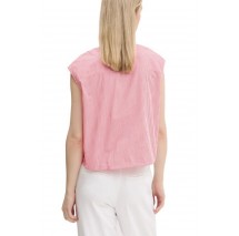 TOMMY JEANS POPLIN FRONT KNOT SHIRT ΠΟΥΚΑΜΙΣΟ ΓΥΝΑΙΚΕΙΟ RED