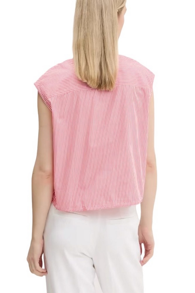 TOMMY JEANS POPLIN FRONT KNOT SHIRT ΠΟΥΚΑΜΙΣΟ ΓΥΝΑΙΚΕΙΟ RED