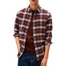 TOMMY JEANS REG FLANNEL CHECK SHIRT EXT ΠΟΥΚΑΜΙΣΟ ΑΝΔΡΙΚΟ BROWN