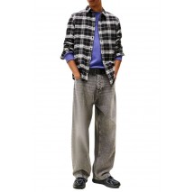 TOMMY JEANS REG FLANNEL CHECK SHIRT EXT ΠΟΥΚΑΜΙΣΟ ΑΝΔΡΙΚΟ BLACK