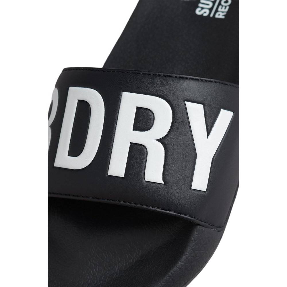 SUPERDRY CORE VEGAN POOL SLIDE ΠΑΝΤΟΦΛΑ ΓΥΝΑΙΚΕΙΑ BLACK