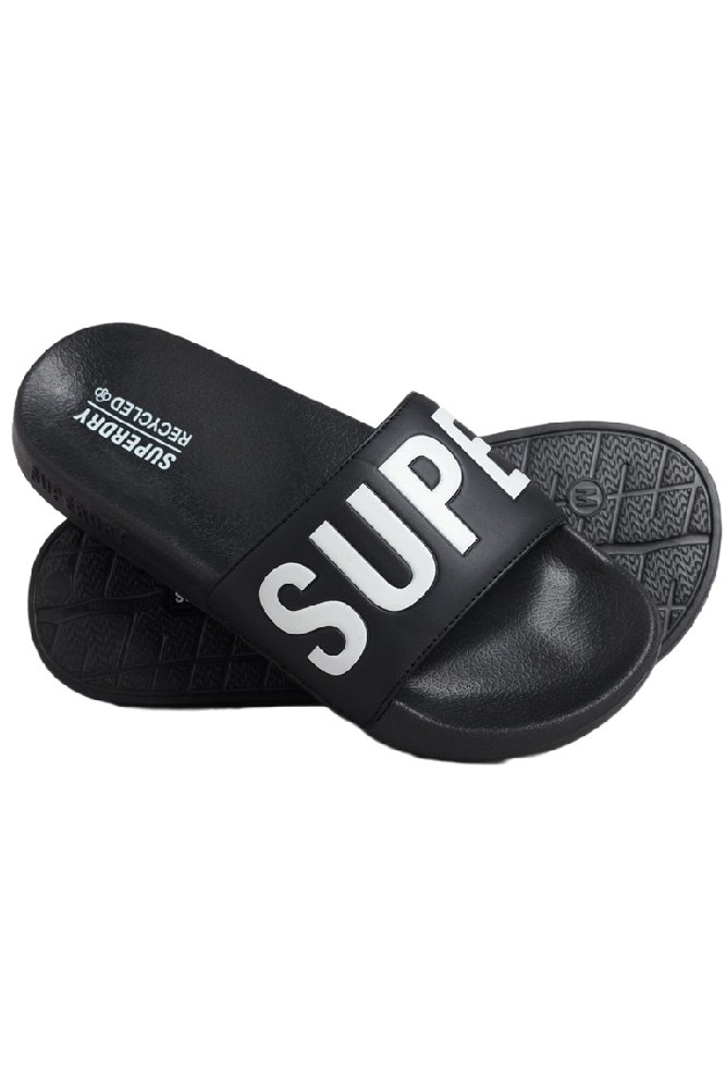 SUPERDRY CORE VEGAN POOL SLIDE ΠΑΝΤΟΦΛΑΙ ΓΥΝΑΙΚΕΙΑ BLACK