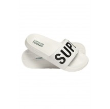 SUPERDRY CORE VEGAN POOL SLIDE ΠΑΝΤΟΦΛΑΙ ΓΥΝΑΙΚΕΙΑ WHITE