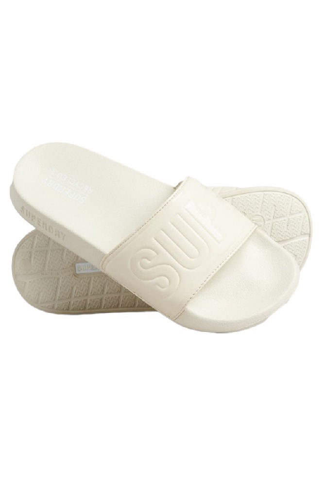 SUPERDRY D1 SDCD CODE CORE POOL SLIDE ΠΑΝΤΟΦΛΑ ΓΥΝΑΙΚΕΙΑ ECRU