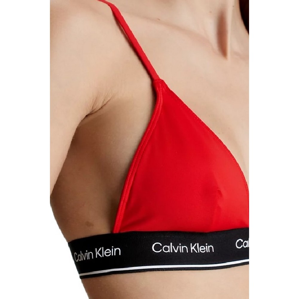 CALVIN KLEIN TRIANGLE-RP ΜΑΓΙΟ ΓΥΝΑΙΚΕΙΟ RED