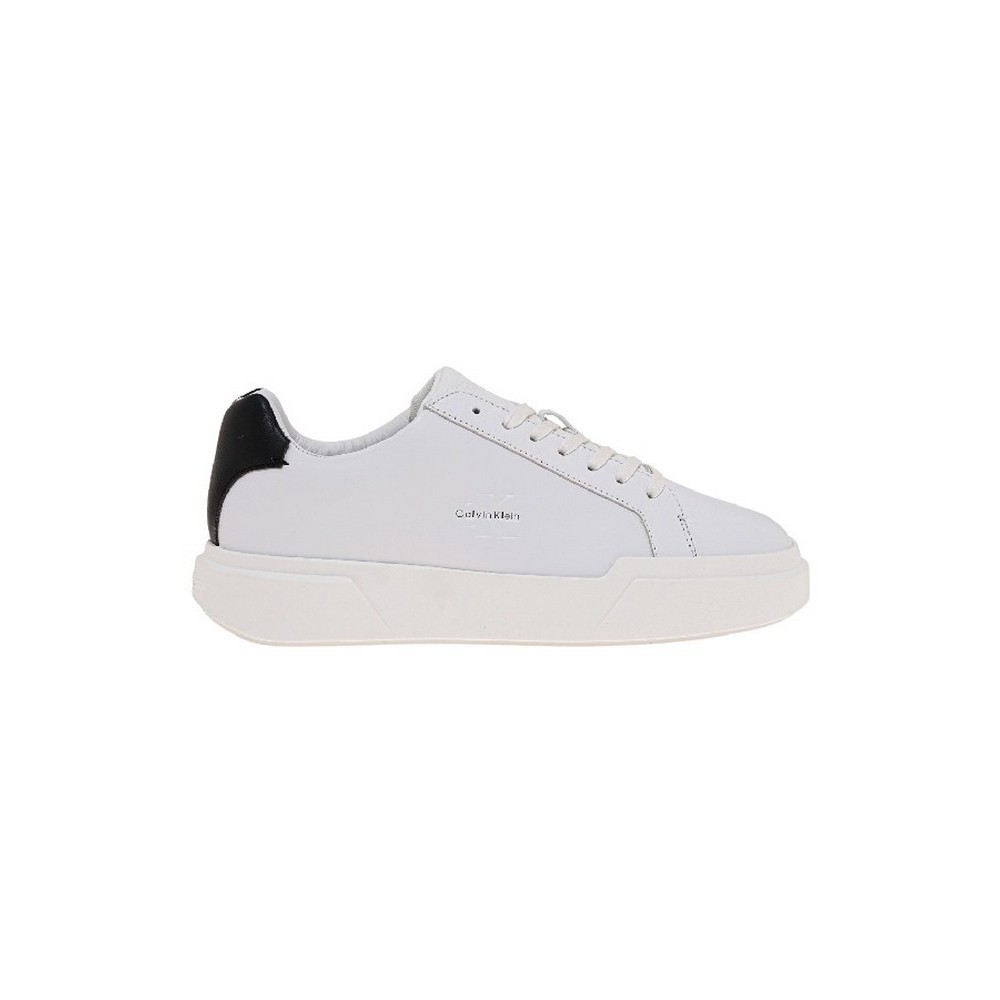 CALVIN KLEIN JEANS CHUNKY CUPSOLE LACEUP LTH ΠΑΠΟΥΤΣΙ ΑΝΔΡΙΚΟ WHITE/BLACK