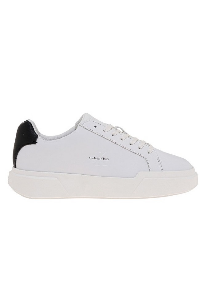 CALVIN KLEIN JEANS CHUNKY CUPSOLE LACEUP LTH ΠΑΠΟΥΤΣΙ ΑΝΔΡΙΚΟ WHITE/BLACK