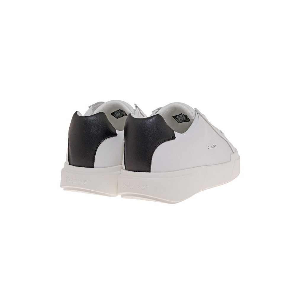 CALVIN KLEIN JEANS CHUNKY CUPSOLE LACEUP LTH ΠΑΠΟΥΤΣΙ ΑΝΔΡΙΚΟ WHITE/BLACK
