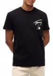 TOMMY JEANS REG CITY SIGN EXT T-SHIRT ΜΠΛΟΥΖΑ ΑΝΔΡΙΚΗ BLACK