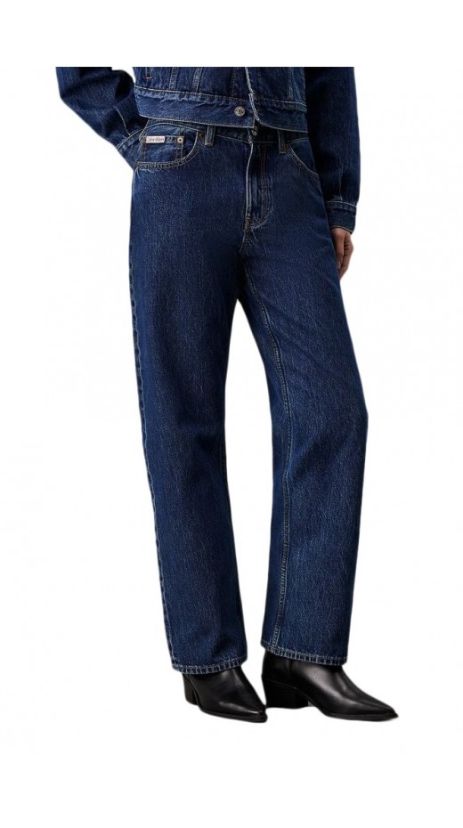 CALVIN KLEIN JEANS HERO 90S STRAIGHT ΠΑΝΤΕΛΟΝΙ ΓΥΝΑΙΚΕΙΟ BLUΕ DENIM