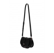 GUESS CARRIE FLAP SHOULDER BAG ΤΣΑΝΤΑ ΓΥΝΑΙΚΕΙΑ BLACK