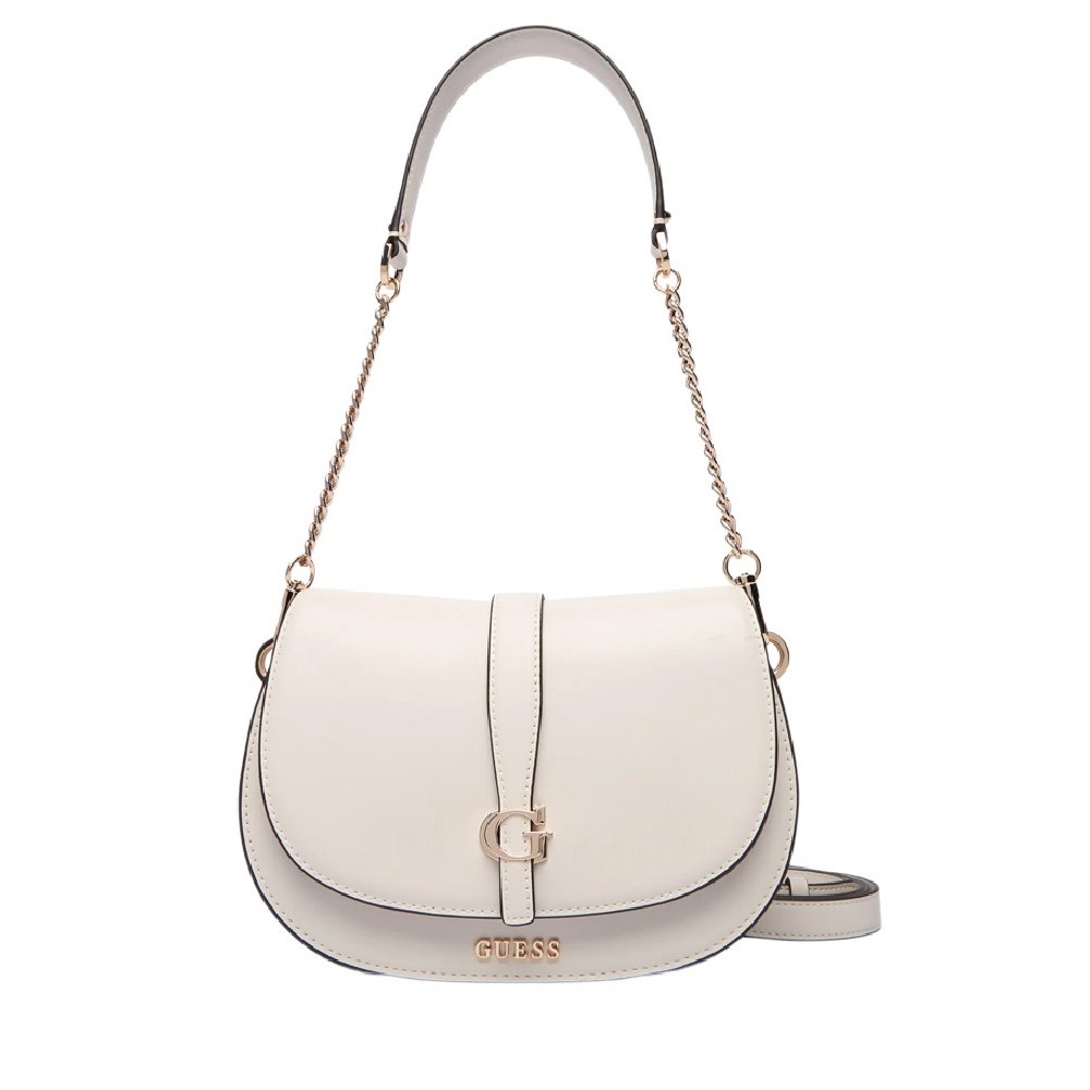 GUESS CARRIE FLAP SHOULDER BAG ΤΣΑΝΤΑ ΓΥΝΑΙΚΕΙΑ STONE