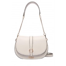 GUESS CARRIE FLAP SHOULDER BAG ΤΣΑΝΤΑ ΓΥΝΑΙΚΕΙΑ STONE