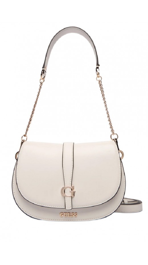 GUESS CARRIE FLAP SHOULDER BAG ΤΣΑΝΤΑ ΓΥΝΑΙΚΕΙΑ STONE