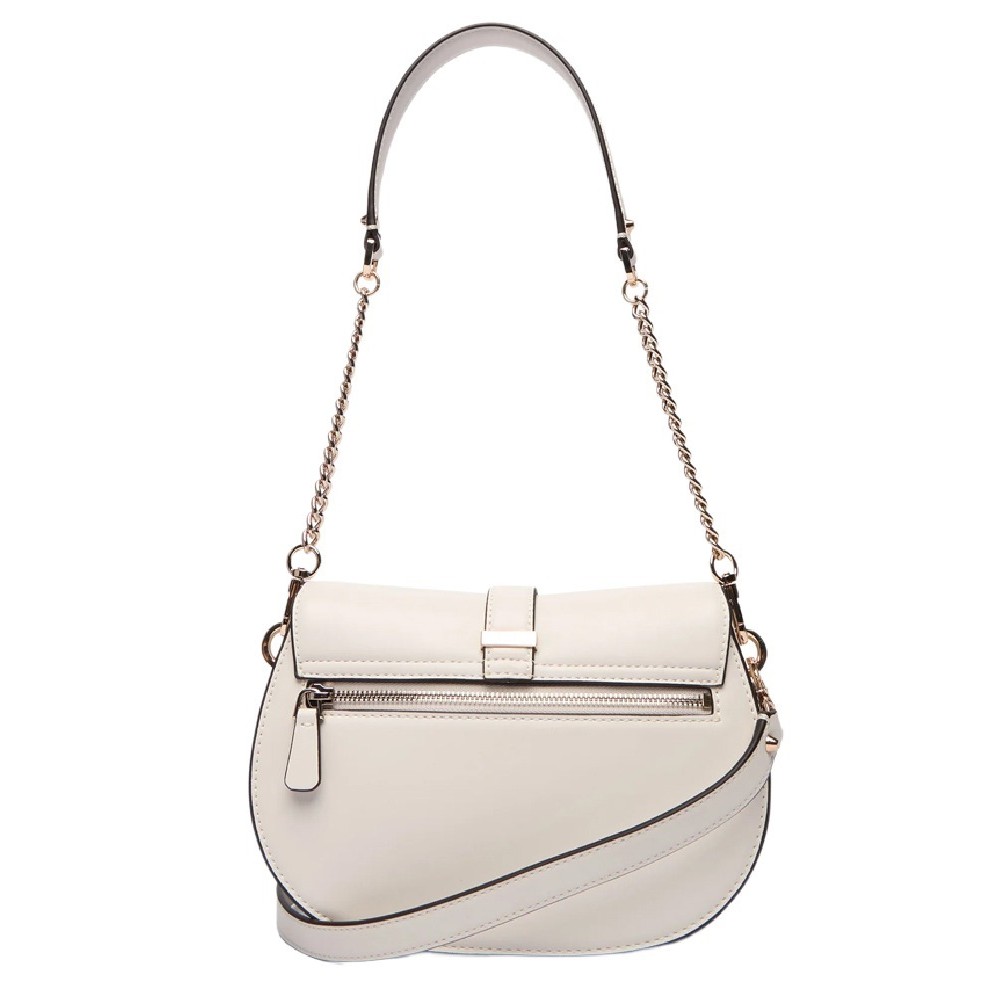 GUESS CARRIE FLAP SHOULDER BAG ΤΣΑΝΤΑ ΓΥΝΑΙΚΕΙΑ STONE