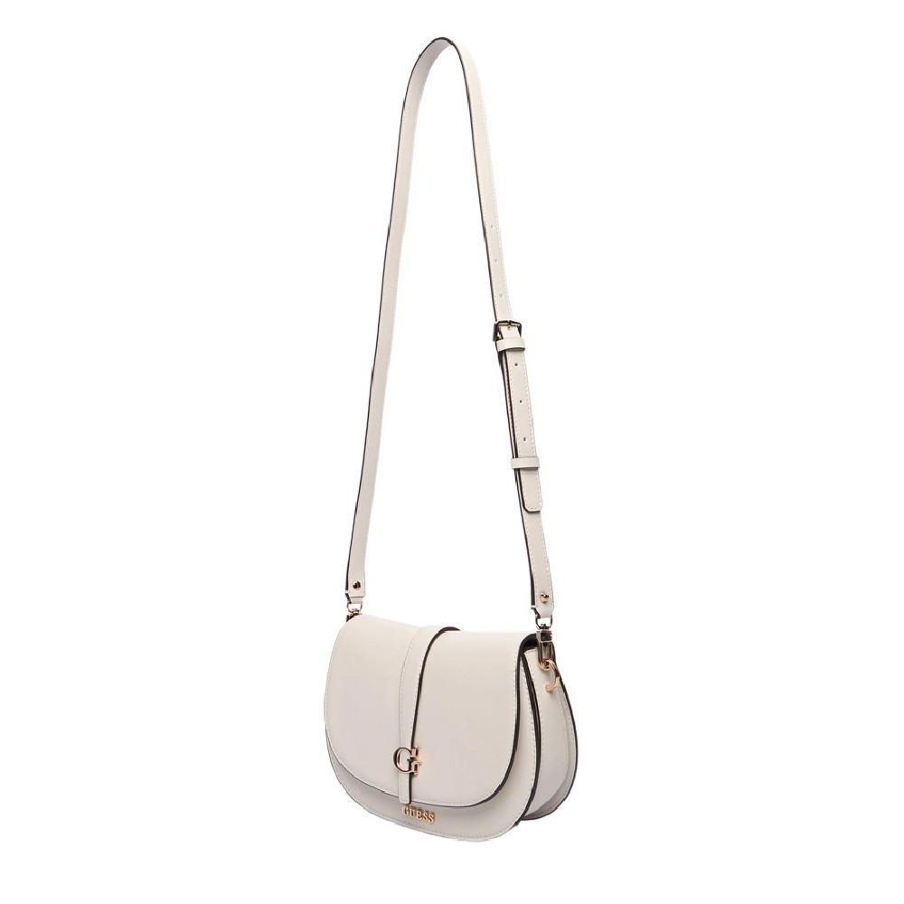 GUESS CARRIE FLAP SHOULDER BAG ΤΣΑΝΤΑ ΓΥΝΑΙΚΕΙΑ STONE