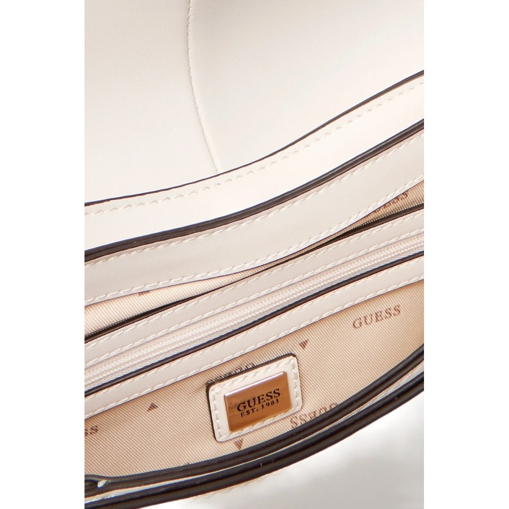 GUESS CARRIE FLAP SHOULDER BAG ΤΣΑΝΤΑ ΓΥΝΑΙΚΕΙΑ STONE