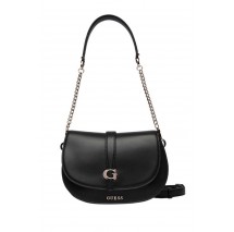GUESS CARRIE FLAP SHOULDER BAG ΤΣΑΝΤΑ ΓΥΝΑΙΚΕΙΑ BLACK