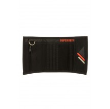 SUPERDRY D2 SDRY TARP TRI-FOLD WALLET UNISEX ΠΟΡΤΟΦΟΛΙ  ΑΝΔΡΙΚΟ BLACK