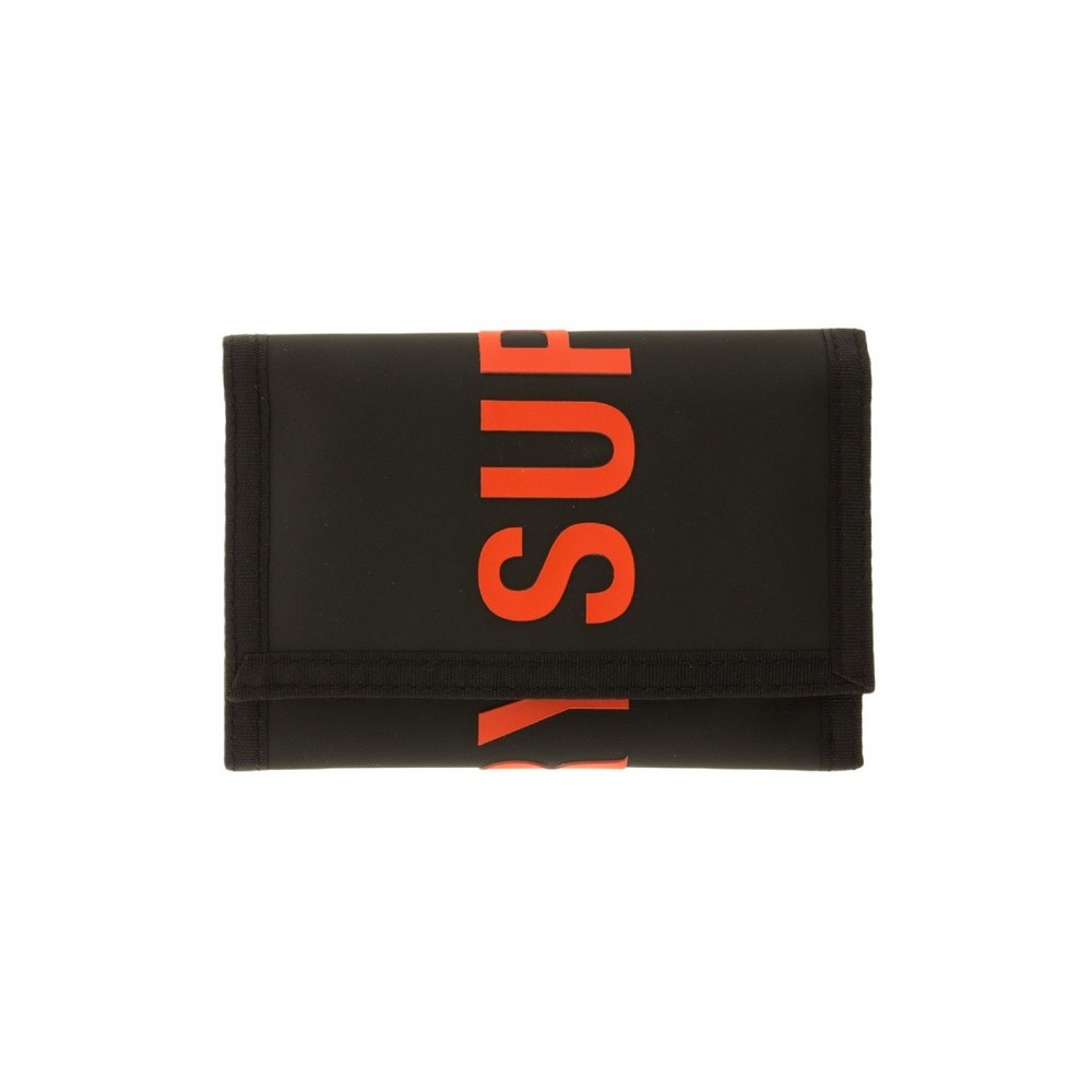 SUPERDRY D2 SDRY TARP TRI-FOLD WALLET UNISEX ΠΟΡΤΟΦΟΛΙ  ΑΝΔΡΙΚΟ BLACK